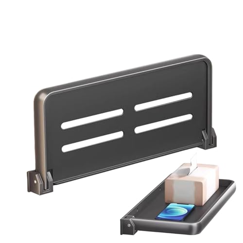 Générique Aufbewahrungs-Organizer, Badezimmerregal, Wandregal, faltbar, aus Aluminium, für Wohnmobile, Wandmontage, schwebend, klappbar, Wandregal für Camp von Générique