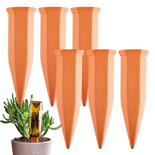 Générique Bewässerungsgerät – 6 Selbstbewässerungssysteme auf Ton im Topf, Bewässerungsgerät für den Garten, Sukkulenten für den Garten von Générique