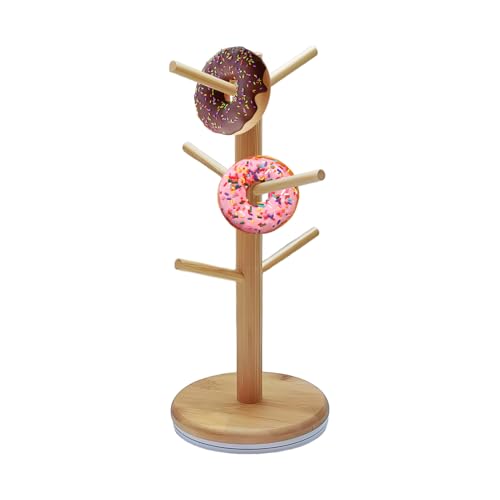 Générique Brezelhalter | Ständer für Partykrapfen | Stabile Basis Design 6 Arme aus Holz Organizer in Baumform für Buffet Brunch Hochzeit Geburtstag Cafés Générique Brezelhalter | Ständer für Partykrapfen | Stabile Basis Design 6 Arme aus Holz Organizer in Baumform für Buffet Brunch Hochzeit Geburtstag Cafés von Générique