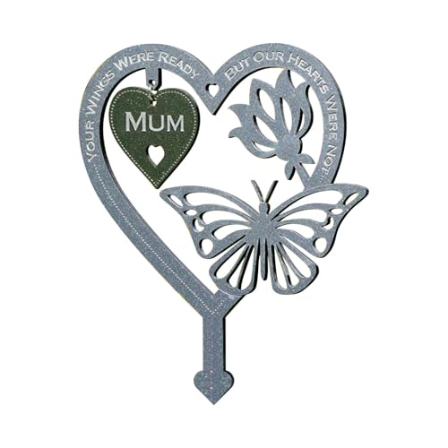 Générique Butterfly Memorial Stage – Stakes Yard in Herzform | Schmetterlings-Aufhänge-Tag | Gravitationsgedenkpfahl für Garten Stakes Insert Cards Decor, Papa Mom Outdoor for Pa Générique Butterfly Memorial Stage – Stakes Yard in Herzform | Schmetterlings-Aufhänge-Tag | Gravitationsgedenkpfahl für Garten Stakes Insert Cards Decor, Papa Mom Outdoor for Pa von Générique