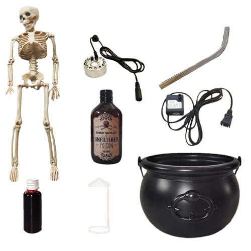 Générique Cauldron Halloween-Dekoration, schwimmende Pflanzgefäße, 7,87 Zoll (17,8 cm), Partylicht, dekoratives Design für Küche, Garten, Mantel, Innenraum, Tisch von Générique