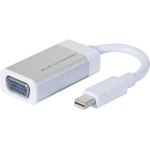 Générique Connect Metal Housing Mini DisplayPort 1.2 auf VGA Active Konverter – Weiß von Générique