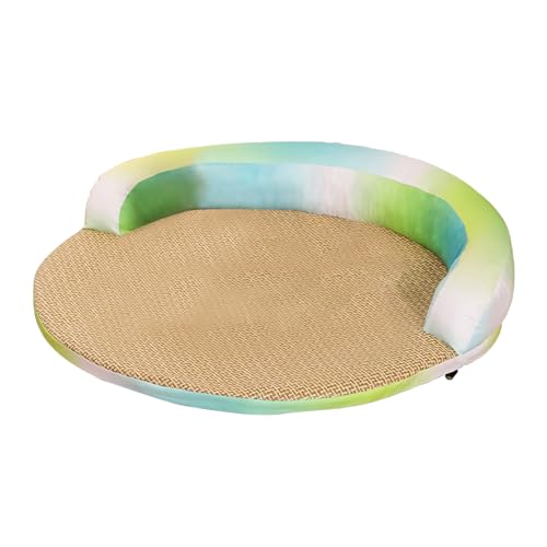 Générique Cooling Blanket für Hunde | Waschbares Natur-Rattan Pet Bed Mat | Haustiermöbel für kleine mittelgroße Katzen Senior Puppy Bedroom Living Room House Patio Générique Cooling Blanket für Hunde | Waschbares Natur-Rattan Pet Bed Mat | Haustiermöbel für kleine mittelgroße Katzen Senior Puppy Bedroom Living Room House Patio von Générique