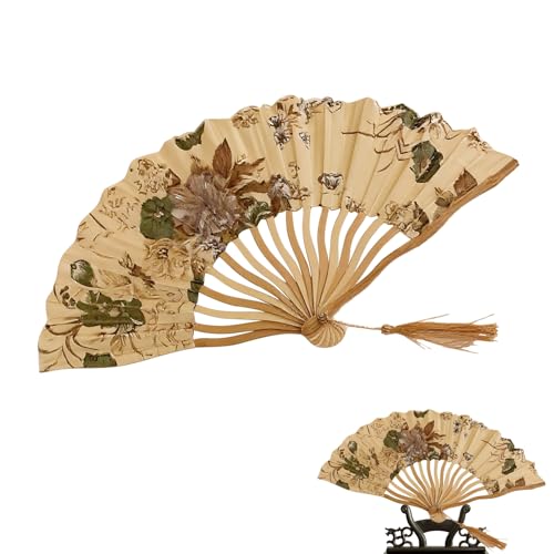 Générique Faltbarer Fächer | Vintage Faltfächer | Traditioneller chinesischer Handfächer für Events Festivals Reisen Erfrischung Générique Faltbarer Fächer | Vintage Faltfächer | Traditioneller chinesischer Handfächer für Events Festivals Reisen Erfrischung von Générique