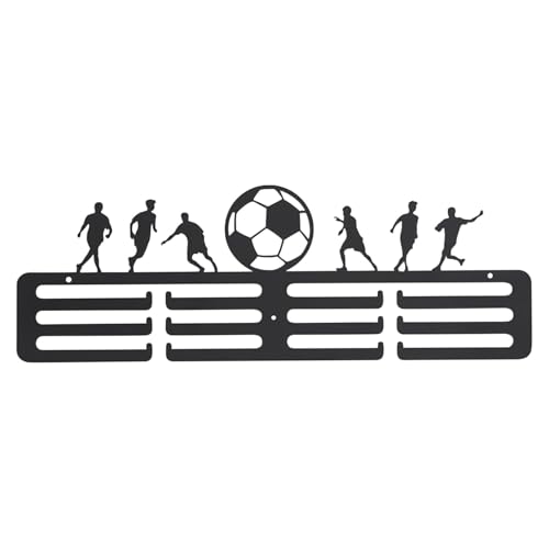 Générique Football Awards Hanger Display | Wall-Mounted Soccer Sports Award Display Rack with 12 Hooks | Organizer for Race and Competition Ribbons | Perfect for Athleten and Medalists von Générique
