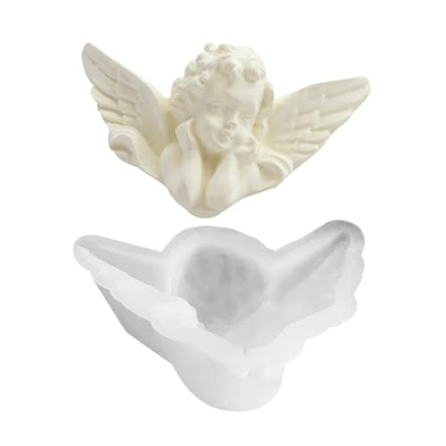 Générique Gipsgelformen – für Kerze in Herzform, wiederverwendbar | Herstellung von Fondant Engel 3D | Antihaft-Silikonform für Duftkerzen, Harz, Kerzen Générique Gipsgelformen – für Kerze in Herzform, wiederverwendbar | Herstellung von Fondant Engel 3D | Antihaft-Silikonform für Duftkerzen, Harz, Kerzen von Générique