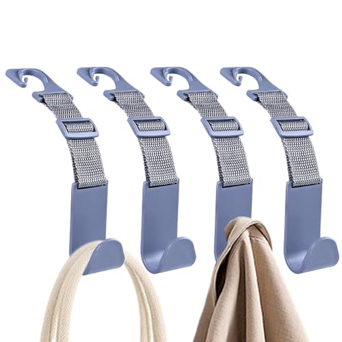 Générique Halterungen für Autositz – Tasche für Auto, Aufhängung an Kopfstütze, 4 Stück, verstellbar, Organizer für Zubehör für Taschen, Kleidung, Mäntel Générique Halterungen für Autositz – Tasche für Auto, Aufhängung an Kopfstütze, 4 Stück, verstellbar, Organizer für Zubehör für Taschen, Kleidung, Mäntel von Générique