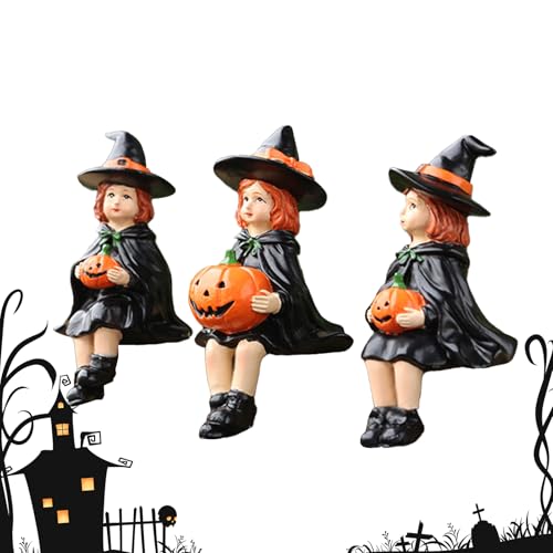 Générique Hexenstatue | Skulptur Kürbis Hexe, Dekoration aus Kunstharz für Halloween, Haus, Büro, Kamin, Tisch Générique Hexenstatue | Skulptur Kürbis Hexe, Dekoration aus Kunstharz für Halloween, Haus, Büro, Kamin, Tisch von Générique