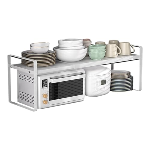 Générique Küchenregal | Erweiterbares Mikrowellenregal | Verstellbarer Sink Shelf Riser, Modernes Küchenregal, Schrank Organizer für Küche von Générique