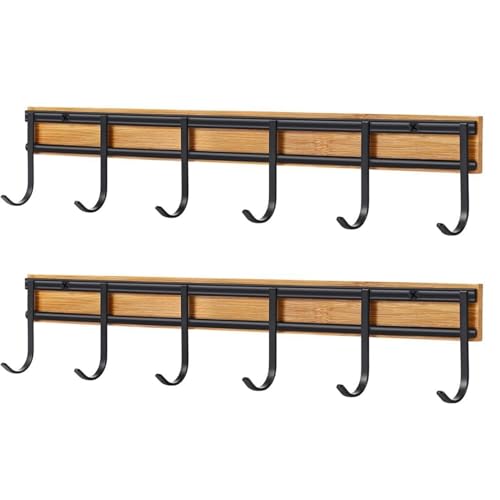 Générique Kitchen Utensil Aufhänger – Wandmontiertes Küchenwerkzeug | Cutlery Holder Set mit 2 | 6 Haken zum Aufbewahren von Küchenutensilien, Kabinett, Sideboard, Apartment, Restaurant, Farmhouse Générique Kitchen Utensil Aufhänger – Wandmontiertes Küchenwerkzeug | Cutlery Holder Set mit 2 | 6 Haken zum Aufbewahren von Küchenutensilien, Kabinett, Sideboard, Apartment, Restaurant, Farmhouse von Générique