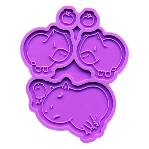 Générique Kristallharz Formen - Capybara Resin Formen - Capybara Epoxidharz Silikonform Capybara Silikonform Fondant Tier Einfach für Kuchendekorationen von Générique