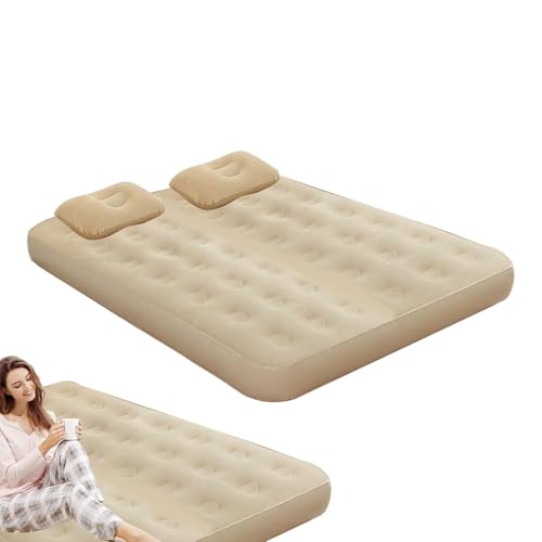 Générique Luftmatratze, Luftbett, Luftbett, Luftbett mit integrierter Pumpe – integrierte Pumpe für Gästebett, aufblasbar, automatisch, faltbar, nicht aufgeblasen für eine einfache Lagerung von Générique