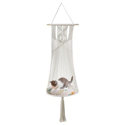 Générique Macrame Cat Hammock – Cat Bed Hammock | Macrame Pet Hammock for Cat | Hanging Cat Bed | Wall Mounted Boho Macrame Cat Bed | Hand-Woven Cat Hammock | Multifunctional Hammock Cat Swing Générique Macrame Cat Hammock – Cat Bed Hammock | Macrame Pet Hammock for Cat | Hanging Cat Bed | Wall Mounted Boho Macrame Cat Bed | Hand-Woven Cat Hammock | Multifunctional Hammock Cat Swing von Générique