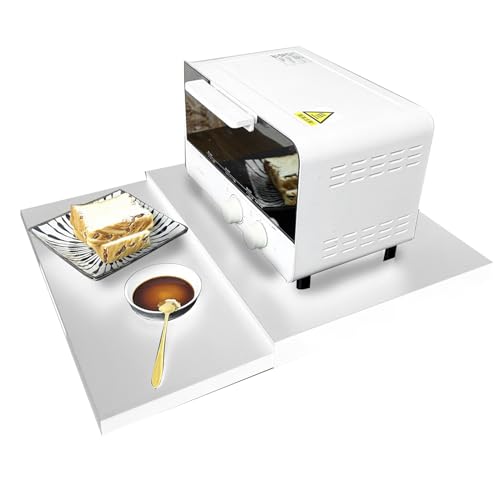 Générique Mikrowellenregal – Aufbewahrungsregal mit Schublade für Mikrowelle | Rutschfester Organizer für Arbeitsplatte mit Halterung für Reiskocher und Kaffeemaschine von Générique
