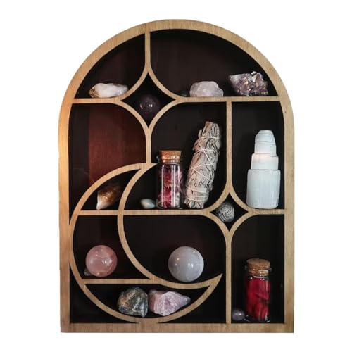 Générique Mondregal – Mondhalter aus Pilzholz, Boho, rustikal, schwebendes für Kristalle, Steine und ätherische Öle von Générique