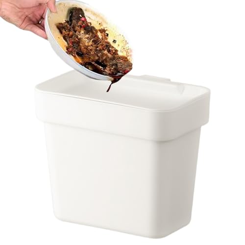 Générique Mülleimer unter der Spüle, Mülleimer mit Deckel | Weißer Türmontierter Mülleimer mit Deckel - quadratischer Mehrzweck-Abfalleimer für Schränke, Tische, Schreibtische, Nachttische Générique Mülleimer unter der Spüle, Mülleimer mit Deckel | Weißer Türmontierter Mülleimer mit Deckel - quadratischer Mehrzweck-Abfalleimer für Schränke, Tische, Schreibtische, Nachttische von Générique