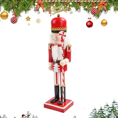 Générique Nussknacker Figuren, Nussknacker Soldat aus Holz, 38 cm – Tischstatue für Wohnzimmer, Schlafzimmer, Küche, Regal, Partytisch Générique Nussknacker Figuren, Nussknacker Soldat aus Holz, 38 cm – Tischstatue für Wohnzimmer, Schlafzimmer, Küche, Regal, Partytisch von Générique