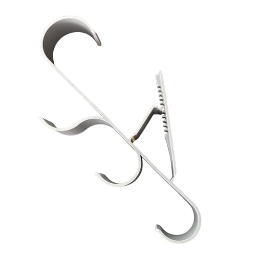 Générique Pool Pole Hanger, 2-teilige Heavy Duty Hooks für Pole Storage, Outdoor Organization Attachment für Pools, Unterwasser Gear, Terrasse, Swimming Deck und Backyard Use, 5,12 x 11,81 x 0,79 Zoll von Générique