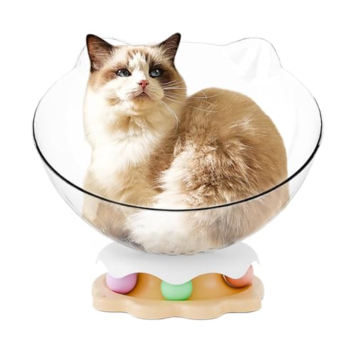 Générique Rundes Katzenbett | Lernspielkissen für Katzen, niedlich, drehbares Tablett, rutschfest, erhöhtes Nest, interaktives Spielzeug zum Schlafen und Spielen Générique Rundes Katzenbett | Lernspielkissen für Katzen, niedlich, drehbares Tablett, rutschfest, erhöhtes Nest, interaktives Spielzeug zum Schlafen und Spielen von Générique