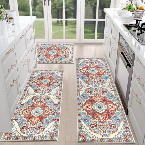 Générique Rutschfester Küchenteppich, Badezimmerteppich, Boho-Stil, dick, bequem, für Wohnzimmer, Schlafzimmer und Eingangsbereich Générique Rutschfester Küchenteppich, Badezimmerteppich, Boho-Stil, dick, bequem, für Wohnzimmer, Schlafzimmer und Eingangsbereich von Générique