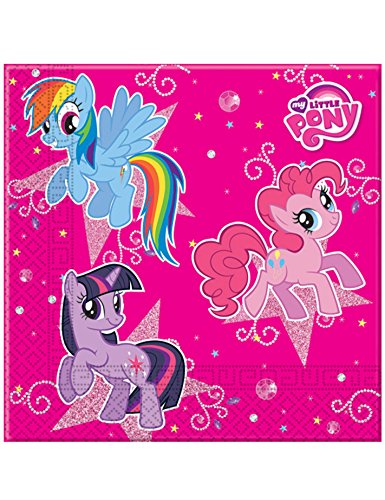 Generique - Set aus 20 Servietten mit My Little Pony-Motiv von Unique Party