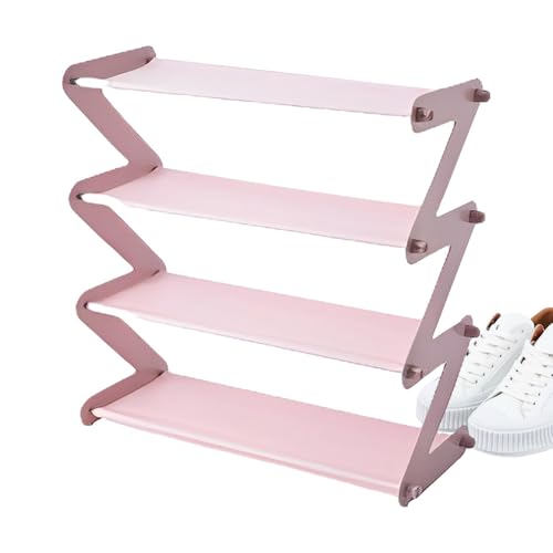 Générique Small Shoe Rack – stapelbares für Enge Schuhe, wasserdicht | robuster Organizer zur Sicherung des Korridors, kompakter Schrank für Badezimmer und Wohnung von Générique