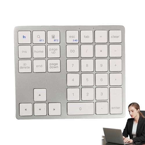 Générique Small Wireless Keyboard, Compact 35-Key Mechanical Keyboard, Silent Handheld Keypad 5,71 x 4,8 x 0,59 Zoll, tragbare Keyboards, effizientes Typing Tool für Personal Générique Small Wireless Keyboard, Compact 35-Key Mechanical Keyboard, Silent Handheld Keypad 5,71 x 4,8 x 0,59 Zoll, tragbare Keyboards, effizientes Typing Tool für Personal von Générique