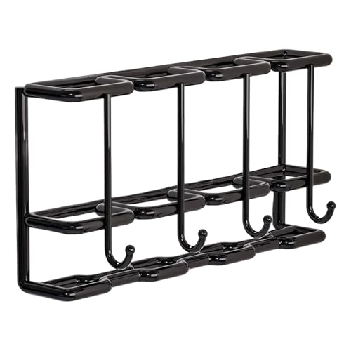 Générique Umbrella Rack, Wandhalterung, Aufbewahrungsständer, Sleek Metallrahmen, Sicherheitsschirme mit müheloser Zugänglichkeit, langlebig, 4 Fächer, Design für die Familie, Doorway Organization von Générique