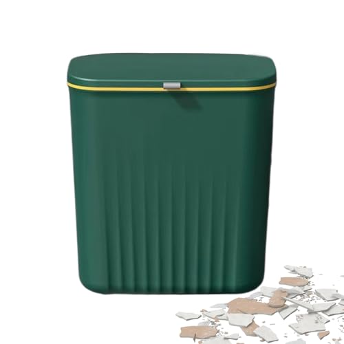 Générique Wandabfalleimer, Wand-Mülleimer kann Badezimmer Mülleimer Mülleimer Mülleimer Unbequemer Mülleimer mit Deckel für Küchenkompostmülleimer für Waschbeckenschrank Theke von Générique