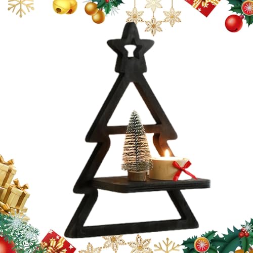 Générique Wandregal für Weihnachtsbaum, Wandregal für Weihnachtsbaum – Wandregal aus Holz, Boho, Weihnachtsbaumregal für Schlafzimmer und Wohnzimmer Générique Wandregal für Weihnachtsbaum, Wandregal für Weihnachtsbaum – Wandregal aus Holz, Boho, Weihnachtsbaumregal für Schlafzimmer und Wohnzimmer von Générique