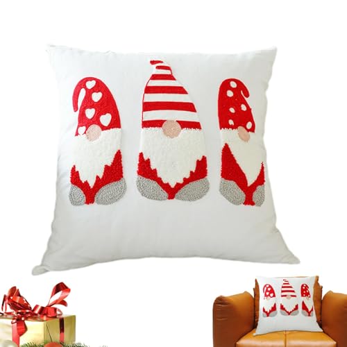 Générique Weihnachtskissenbezüge, Weihnachts-Kissenbezug, bestickt, 45,7 x 45,7 cm, Kissenhülle aus Polyester, für Sofa, Bett, Wohnzimmer, Bauernhof Générique Weihnachtskissenbezüge, Weihnachts-Kissenbezug, bestickt, 45,7 x 45,7 cm, Kissenhülle aus Polyester, für Sofa, Bett, Wohnzimmer, Bauernhof von Générique