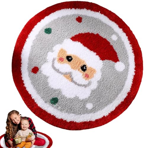 Générique Weihnachtsteppich, niedriger Tisch, dick, 60 x 60 cm, weich, Weihnachten, für Wohnzimmer, Schlafsaal, Küche, Badezimmer, Esszimmer, Eingangsbereich, Couchtisch – für Schlafzimmer Générique Weihnachtsteppich, niedriger Tisch, dick, 60 x 60 cm, weich, Weihnachten, für Wohnzimmer, Schlafsaal, Küche, Badezimmer, Esszimmer, Eingangsbereich, Couchtisch – für Schlafzimmer von Générique