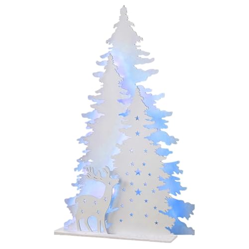 Générique Wooden Christmas Tree, Holiday Decor Wood Light Up Christmas Tree Statue, Desktop Christmas Tree, Handmade Christmas Tree Statue with Rectangular Base for Cabinet, Desktop Générique Wooden Christmas Tree, Holiday Decor Wood Light Up Christmas Tree Statue, Desktop Christmas Tree, Handmade Christmas Tree Statue with Rectangular Base for Cabinet, Desktop von Générique