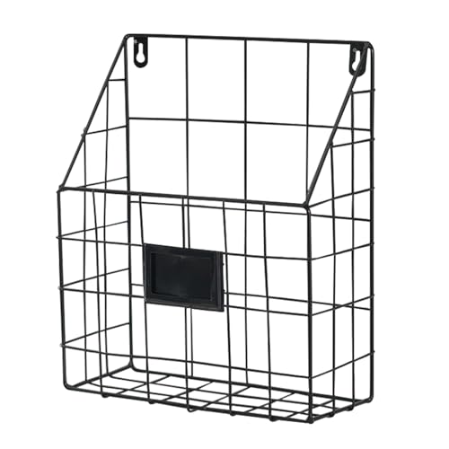 Générique Zeitschriftensammler, Wandmontage, aus Metall, 25 x 30 cm – dekorativer Zeitungsständer für Eingangsbereich / Wohnzimmer – platzsparende Wandaufbewahrung – Geschenkidee für Bibliophile von Générique