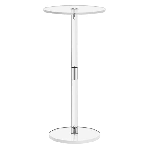 Getränke-Tafel aus Acryl – dünner Tisch aus transparentem Acryl | Kaffee-Tische 53,8 x 25,4 cm | Klarer kleiner runder Tisch | Akzent aus transparentem Acryl, modern, sparsam Getränke-Tafel aus Acryl – dünner Tisch aus transparentem Acryl | Kaffee-Tische 53,8 x 25,4 cm | Klarer kleiner runder Tisch | Akzent aus transparentem Acryl, modern, sparsam von Générique