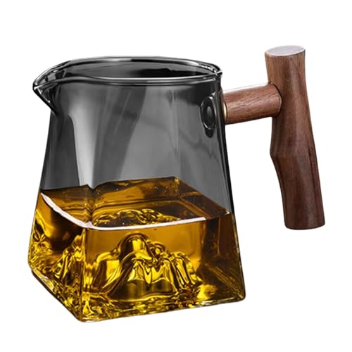 Glas-Kaffeemaschine – Transparenter Tee- | -Server-Tasse mit Berg, 330 ml, Gießen Sie auf ein Kaffeebecher, Ersatz für thermisch isolierende Kaffeemaschine für Zuhause, Reisen, L von Générique