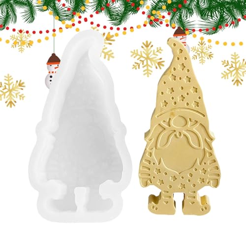 Gnom-Kerzenform – Harzgussform | Set zur Herstellung von Ornamenten aus Gnomgips, ohne Gesicht, Bürobedarf, Aromatherapie-Dekoration, Bastelzubehör Gnom-Kerzenform – Harzgussform | Set zur Herstellung von Ornamenten aus Gnomgips, ohne Gesicht, Bürobedarf, Aromatherapie-Dekoration, Bastelzubehör von Générique