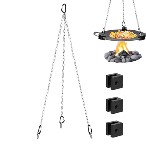 Grillstativ – Camping Tripod | Feuerstelle im Freien | Abnehmbare Aluminiumlegierung | Tragbare und verstellbare Pfannenstative halten die Höhe | Multifunktionaler Gasgrill Grillstativ – Camping Tripod | Feuerstelle im Freien | Abnehmbare Aluminiumlegierung | Tragbare und verstellbare Pfannenstative halten die Höhe | Multifunktionaler Gasgrill von Générique