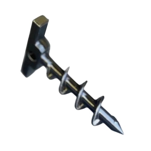 Ground Stakes – Ground Pegs Heavy Duty | Stakess | Groundd Anchors für Zelte, Trampolin und Fences Rebar Stakes für Outdoor Camping/Garten Überdachung Stakess Aluminium Tarp Fixing Peg von Générique