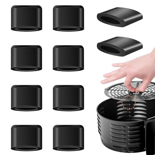 Gummifüße für Fritteuse – Bambus-Gummifüße für Luftfritteuse | Tower Air Fryer Caoutch Tips | Ersatzteile für den Turm 10 Stück | Gummifüße wiederverwendbar Ersatz von Générique