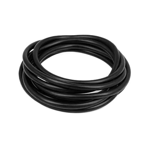 Gummischlauch, elastisches Band (Schwarz, 1 Meter ID 4 mm x OD 8 mm) von Générique