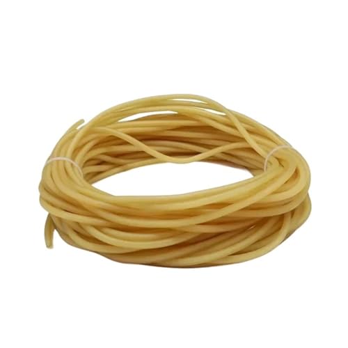 Gummischlauch 1,6 2 3 4 5 6 7 9 10 12 14 17 mm elastisches Rohr (Gelb, 3 Meter ID 2 mm x 4 mm OD) von Générique