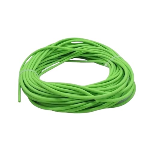 Gummischlauch 1,6 2 3 4 5 6 7 9 10 12 14 17 mm elastisches Rohr (Grün, 3 Meter ID 10 mm x 14 mm OD) von Générique