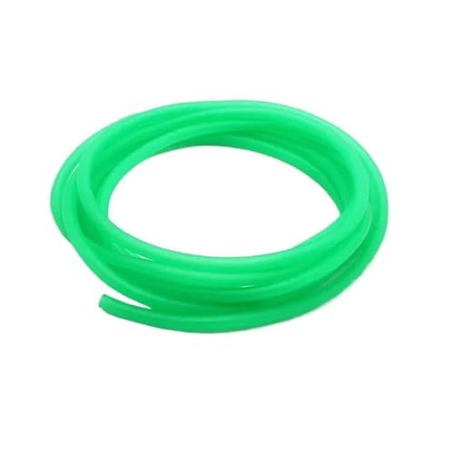 Gummischlauch 1,6 2 3 4 5 6 7 9 10 12 14 17 mm elastisches Rohr (Grün, 3 Meter ID 2 mm x 4 mm OD) von Générique
