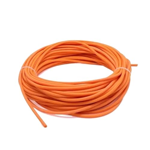 Gummischlauch 1,6 2 3 4 5 6 7 9 10 12 14 17 mm elastisches Rohr (Orange, 1 Meter ID 2 mm x 4 mm OD) von Générique
