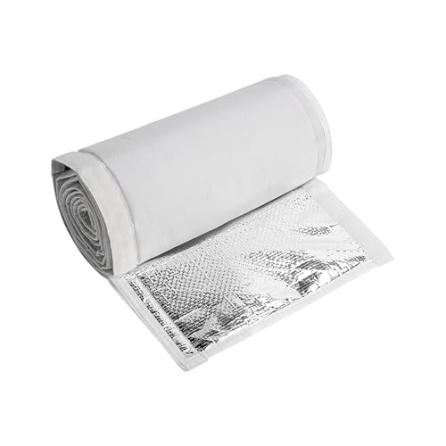 HVAC-Rohrisolierung 199,9 x 25,7 cm (72 x 10,2 Zoll), UV-geschützte Isolierung mit 3 Schichten | Split Sicherheitssystem, Gefrierschutz, Abdeckung von thermischen Luftkanälen von Générique
