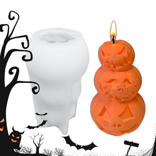 Halloween-Formen – Silikonformen für Aromatherapie-Kerzen – einfach zu entformen, Gips für Halloween-Dekorationsprojekte und Aromatherapie von Générique