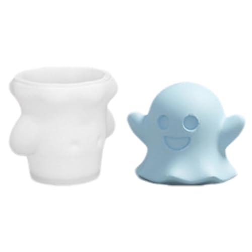 Halloween-Kerzenformen, Halloween-Silikonform | Niedliche Geisterkerzenherstellungsformen | Silikonharzform für Aromatherapie-Kerzen, Harzformen, Fabr von Générique