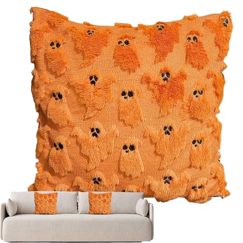 Halloween-Kissenbezüge – Ghost Throw 45,7 x 45,7 cm | Halloween Spooky Cushion Cover | 3D-Stickerei Ghost Throw Cushion Schutz für die des Schlafzimmers Halloween-Kissenbezüge – Ghost Throw 45,7 x 45,7 cm | Halloween Spooky Cushion Cover | 3D-Stickerei Ghost Throw Cushion Schutz für die des Schlafzimmers von Générique