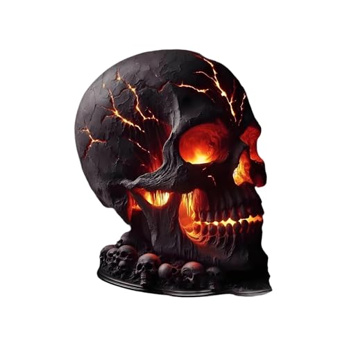 Halloween Lampe - Flammende Schädel Dekoration Tischlampe Gothic Party Dekoration für Weihnachten Innen Halloween Lampe - Flammende Schädel Dekoration Tischlampe Gothic Party Dekoration für Weihnachten Innen von Générique